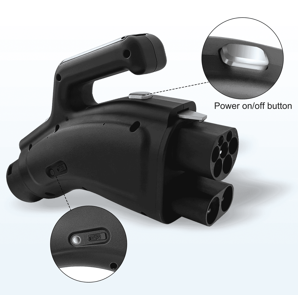 Адаптер за бързо зареждане на китайски електромобили с преходник CCS2 европейски стандарт