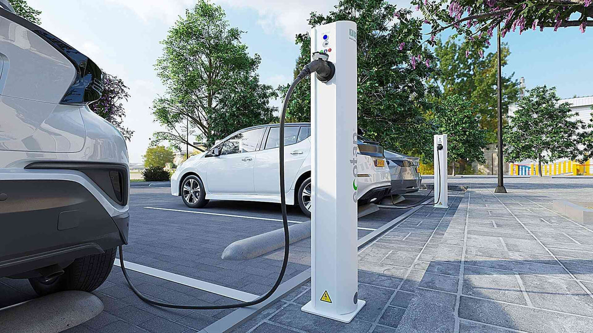 Зарядна станция за електромобили в колона