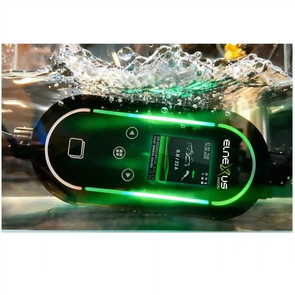 Водоустоичива преносима зарядна станция за електромобили