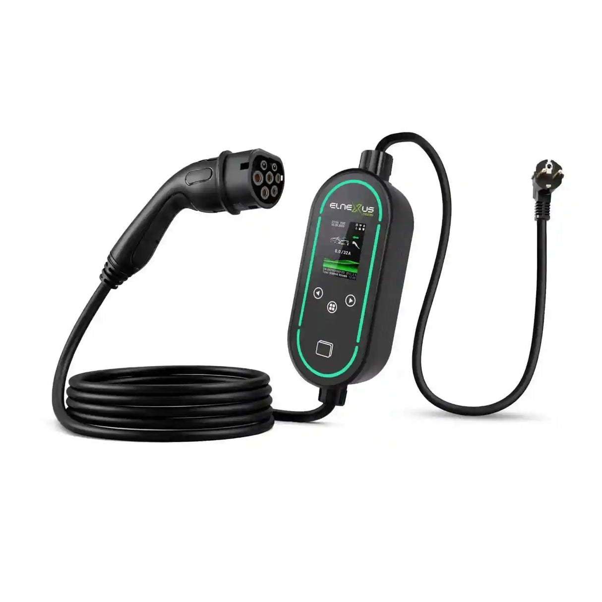 Мобилно зарядно устройство ELNexus Schuko към Type 2, 3.7 kW за електромобили