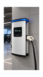 Бърза зарядна станция за електромобили ELNexus Charge. Монтирана на стена в паркинг за публично и служебно зареждане