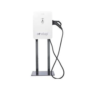 Бърза DC зарядна станция ECOTAP 30 kW за електромобили с 8-метров CCS2 кабел за обществено и бизнес ползване.