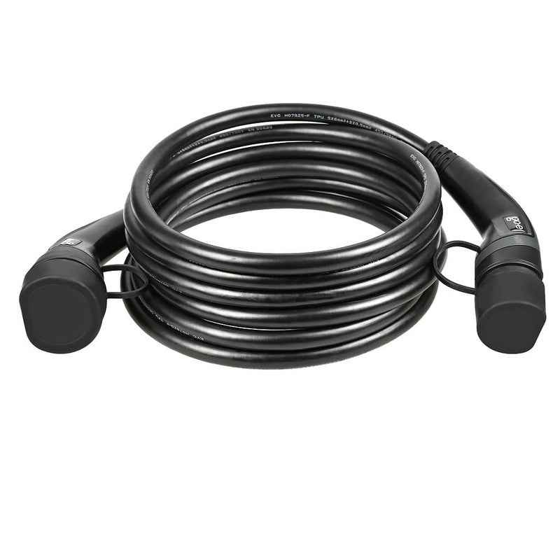 Кабел за зареждане go-e Type 2 -> Type 2 | 22 kW | Черен