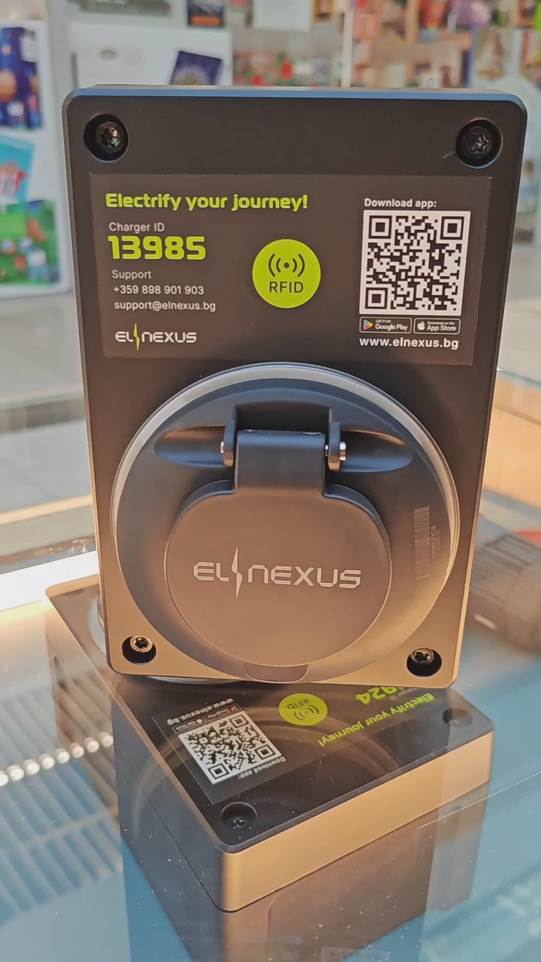 ЗАРЯДНА СТАНЦИЯ ELNEXUS EV7 7.4 KW AC ТИП 2 ЗА 1 електромобил с контакт